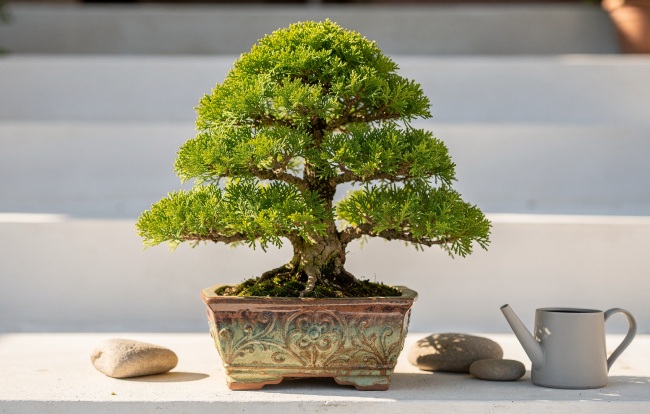 Zlatý cypřiš: Bonsaj s dušší středomořského léta